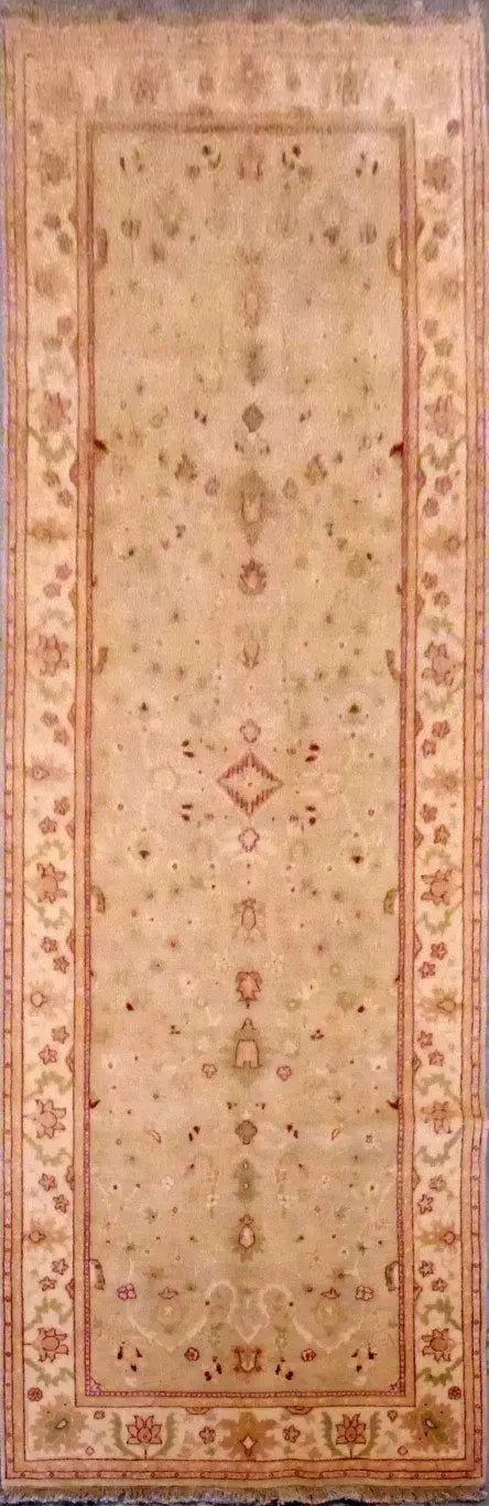 One Of The Kind Indian Hand-Knotted Rug 15'4" X 5'0''